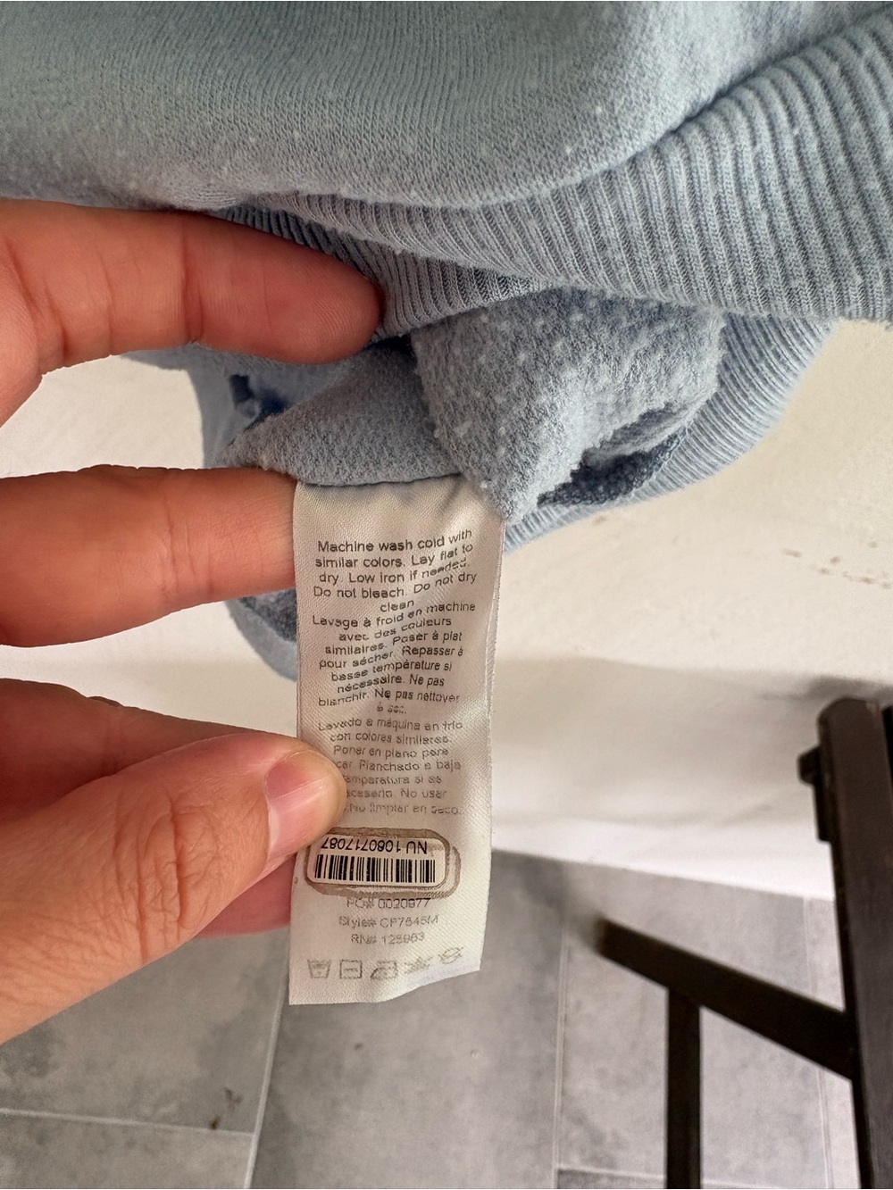 Beyond Yoga Beyond Bump Blue Crewneck Pullover Sweatshirt Modal Fleece Size XS - Picture 6 of 6